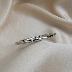 Schlichte Armreifen aus 304 Edelstahl für Damen&nbsp;KG5497