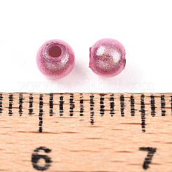 Sprühen gemalte Acrylperlen-Spitzlackiert&nbsp;MACR-Q154-4mm-05