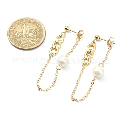 Orecchini con nappine in catene di ottone&nbsp;EJEW-TA00271