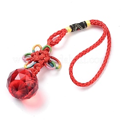 Boules rondes en verre à suspendre&nbsp;HJEW-Z006-01F