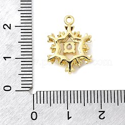 Pendentifs de noël en laiton micro pave zircone cubique&nbsp;KK-L258-04G-E01