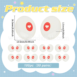 100 œil de poupée en résine&nbsp;DOLL-BC0001-03C