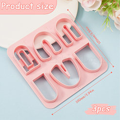 3 stücke 3 arten abs kunststoff plastilin werkzeuge&nbsp;DIY-SC0025-44