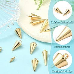 15 pièce 3 styles 201 pendentifs en acier inoxydable&nbsp;STAS-YW0002-70