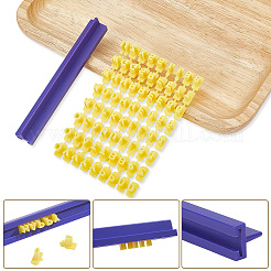 1 Beutel Buchstaben & Zahlen PP-Kunststoff-Keksstempel&nbsp;DIY-SC0033-92