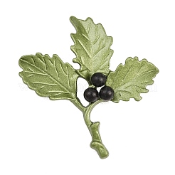 Pins de revers en alliage plaqué or en forme de cardamome pour vêtements de sac à dos&nbsp;JEWB-B037-01G