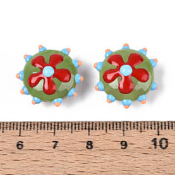 Perles vernissées manuelles&nbsp;LAMP-T023-25C