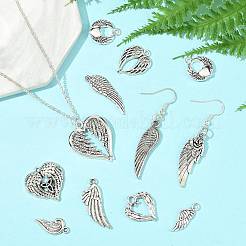 48 pièces 12 styles pendentifs en alliage de style tibétain&nbsp;FIND-FS0004-86