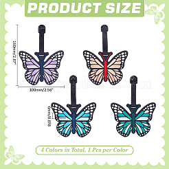4 Stück PVC-Gepäckanhänger in 4 Farben&nbsp;FIND-ME0003-64