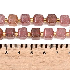 Abalorios de cuarzo natural de fresa hebras&nbsp;G-F832-A06-01A