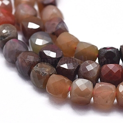 Natur Multi-Color-Achat Perlen Stränge&nbsp;G-D0013-24