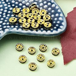 Grado de latón un Diamante de imitación entrepieza de abalorios&nbsp;RSB036NF-12G
