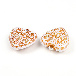 Pendentifs acryliques opaques&nbsp;SACR-T017-15B