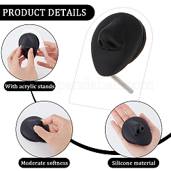 Pantallas de partes del cuerpo modelo flexible de silicona suave&nbsp;ODIS-WH0061-29C