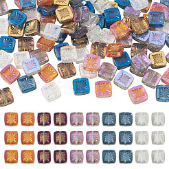 100 Stück 5 Farben galvanisieren transparente Glasperlen&nbsp;EGLA-TA0013-14