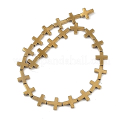 Galvanisierte synthetische nichtmagnetische Hämatitperlenstränge&nbsp;G-K375-F03-02