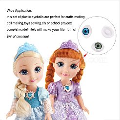Occhiali da bambola in plastica artigianale&nbsp;PH-DIY-G005-18