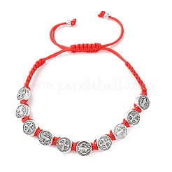 Geflochtenes Armband aus Nylonseil für Damen&nbsp;BJEW-Z156-03AS-01