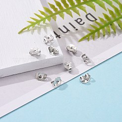 Dadi per orecchini in argento sterling rodiato anti-ossidazione&nbsp;X-STER-E041-11B