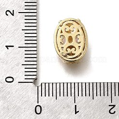 Messing Zirkonia oval mit Herz mehrreihige Glieder&nbsp;KK-M316-08G-01