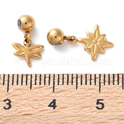 Boucles d'oreilles pendantes en acier inoxydable 304 avec placage ionique (IP)&nbsp;EJEW-Q003-01G
