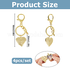 4 Stück Medaillon-Anhänger aus Messing.&nbsp;KEYC-HS00021