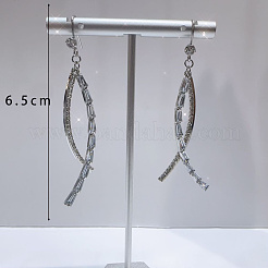 Orecchini pendenti con nappe in zirconia cubica trasparente esagerati&nbsp;RO8227-6