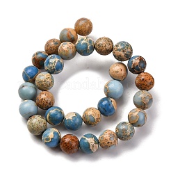 Gefärbte natürliche Regalit/Imperial Jaspis/Meeressediment Jaspis Perlen Stränge&nbsp;X-G-B124-C02-15