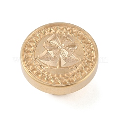 Tête de timbre en laiton de sceau de cire de série de Noël&nbsp;AJEW-Z031-04G-13