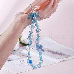 150 pezzo di perline acriliche rosa casuali con perline distanziali pastello perline sfuse a farfalla per la creazione di cordini per telefono portachiavi gioielli&nbsp;JX543F