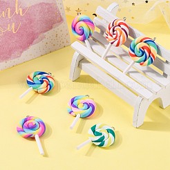 Handgemachten Polymer Clay große Anhänger&nbsp;CLAY-Q240-007