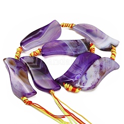 Brins de perles d'agate naturelles teintées et chauffées&nbsp;GG-CBAB9C6-B02-01