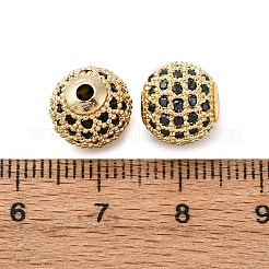 Perles de zircone cubique de placage de rack en laiton&nbsp;ZIRC-S001-10mm-A01-01