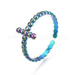 Bague de manchette à barre verticale en acier inoxydable 304&nbsp;RJEW-N038-057