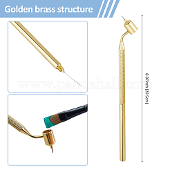2 Stück 2 Stile Metall-Schräglinien-Lackstift&nbsp;AJEW-FH0004-97