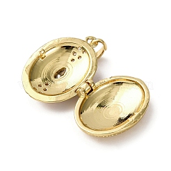 Ciondoli con medaglione in ottone zirconi a micro pavimentazione in ottone&nbsp;LS-KK-F912-02G