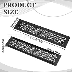 Rejilla de ventilación rectangular de aleación de aluminio&nbsp;AJEW-WH0696-714B