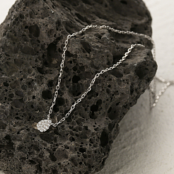 Halskette mit geometrischem Anhänger in Tropfenform aus S925-Silber-Zirkonia für Damen&nbsp;RX3551-2