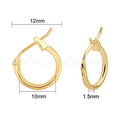 Orecchini a cerchio in ottone&nbsp;KK-FH0001-53-NF