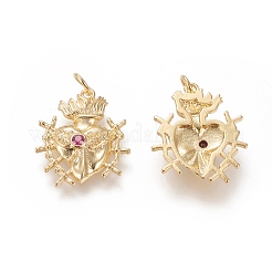 Ottone micro spianare pendenti zirconi&nbsp;ZIRC-L091-064G