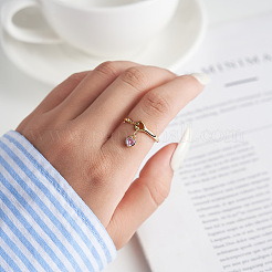 925 Fingerringe aus Sterlingsilber für Damen&nbsp;STER-P065-20G