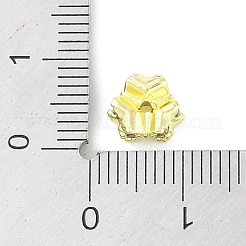 Perline di zirconi cubici trasparenti con pavé di ottone&nbsp;KK-F875-13G