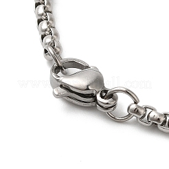 Collar con colgante de corazón de colibrí de acero inoxidable 201 antideslustre 