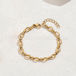 Minimalistische ovale Gliederkettenarmbänder aus Edelstahl für Damen&nbsp;VK7404