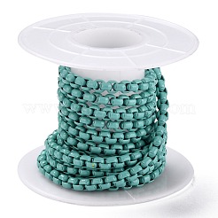 Catene scatolate in ottone fatte a mano verniciate a spruzzo ecologiche&nbsp;KK-J276-17-P04