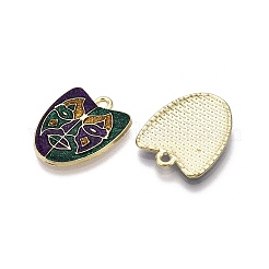 Ciondoli in lega smaltata e glitterata a tema carnevale/martedì grasso&nbsp;ENAM-T020-53E-RS