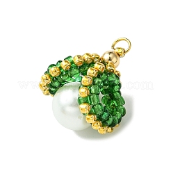 Perle di conchiglia pendenti in vetro&nbsp;PALLOY-MZ00434