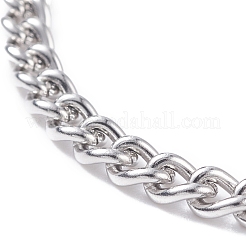 Anlaufgeschütztes Panzerkettenarmband aus 304 Edelstahl für Männer und Frauen&nbsp;BJEW-JB07984