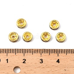 Messing Strass Zwischen perlen&nbsp;RB-A014-Z6mm-05G