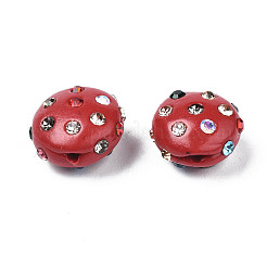 Polymer Ton Strass Perlen&nbsp;RB-S056-27C